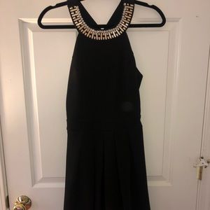 Formal Black Halter Dress